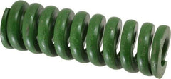 Associated Spring Raymond - 1-1/2" Hole Diam, 3/4" Rod Diam, 4-1/2" Free Length, Green Die Spring - 1665 Lb Max Deflection, 1.13" Max Deflection, Extra Heavy Duty, Chromium Alloy Steel - A1 Tooling