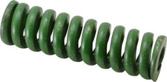 Associated Spring Raymond - 1-1/2" Hole Diam, 3/4" Rod Diam, 5" Free Length, Green Die Spring - 1700 Lb Max Deflection, 1.25" Max Deflection, Extra Heavy Duty, Chromium Alloy Steel - A1 Tooling