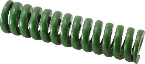 Associated Spring Raymond - 1-1/2" Hole Diam, 3/4" Rod Diam, 6" Free Length, Green Die Spring - 1656 Lb Max Deflection, 1.5" Max Deflection, Extra Heavy Duty, Chromium Alloy Steel - A1 Tooling