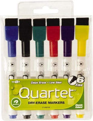 Quartet - Low-Odor ReWritables Fine Point, Classic, 6 Set Dry Erase Markers - For Use with Dry Erase Marker Boards - A1 Tooling