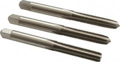 Hertel - 1/4-28 UNF, 4 Flute, Bottoming, Plug & Taper, Bright Finish, High Speed Steel Tap Set - 2-1/2" OAL, 2B/3B Class of Fit - A1 Tooling