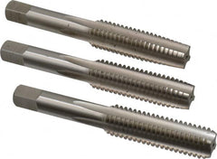 Hertel - 1/2-13 UNC, 4 Flute, Bottoming, Plug & Taper, Bright Finish, High Speed Steel Tap Set - 3-3/8" OAL, 2B/3B Class of Fit - A1 Tooling