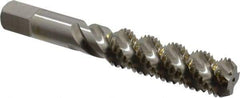 Hertel - 1/2-13 UNC, 4 Flute, 52° Helix, Bottoming Chamfer, Bright Finish, High Speed Steel Spiral Flute STI Tap - 3-13/16" OAL - Exact Industrial Supply