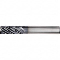 Kennametal - 25mm, 5 Flute, Single End, Solid Carbide, 0.75mm Corner Radius End Mill - 121mm OAL, 38° Helix, Right Hand Flute, 45mm LOC, Right Hand Cut - A1 Tooling