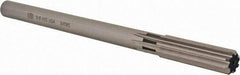 Union Butterfield - 5/8" High Speed Steel 8 Flute Chucking Reamer - Straight Flute, 9/16" Straight Shank, 2-1/4" Flute Length, 9" OAL - A1 Tooling