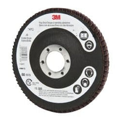 3M - 4-1/2" 36 Grit 7/8" Center Hole Type 27 Ceramic Flap Disc - A1 Tooling