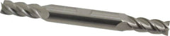 Accupro - 5/16", 3/4" LOC, 3/8" Shank Diam, 3" OAL, 4 Flute, Solid Carbide Square End Mill - Double End, Uncoated, Spiral Flute, 40° Helix, Centercutting, Right Hand Cut, Right Hand Flute - A1 Tooling