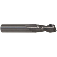 Accupro - 27/64", 5/8" LOC, 7/16" Shank Diam, 2" OAL, 2 Flute, Solid Carbide Square End Mill - A1 Tooling