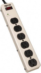 Tripp-Lite - 6 Outlets, 120 VAC15 Amps, 6' Cord, Power Outlet Strip - Floor, Keyhole Mount, 5-15 NEMA Configuration, 2-1/2" Strip - A1 Tooling