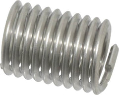 Recoil - 3/8-16 UNC, 3/4" OAL, Free Running Helical Insert - 10 Free Coils, Tanged, Stainless Steel, Bright Finish, 2D Insert Length - A1 Tooling