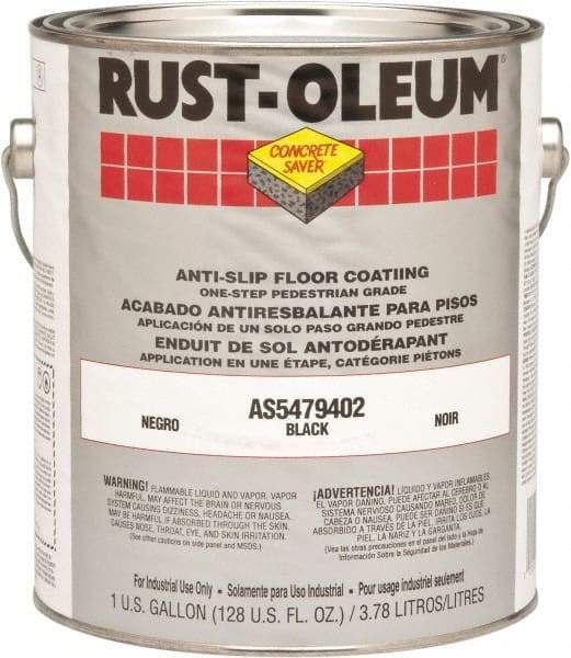 Rust-Oleum - 1 Gal Can Gloss Black Antislip Epoxy - 50 Sq Ft/Gal Coverage, <340 g/L VOC Content - A1 Tooling