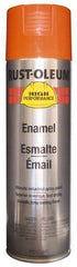 Rust-Oleum - Equipment Orange, 15 oz Net Fill, Gloss, Enamel Spray Paint - 14 Sq Ft per Can, 20 oz Container, Use on Rust Proof Paint - A1 Tooling