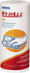 WypAll - L30 Dry General Purpose Wipes - Small Roll, 10-3/8" x 11" Sheet Size, White - A1 Tooling