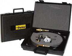 Parker - Accumulator Charging & Gauge Assembly - Includes 3,000 psi Gage, Charging Assembly, Gas Bleeder Valve, Charging Hose and Carrying Case, Use with Hydraulic Accumulators - A1 Tooling