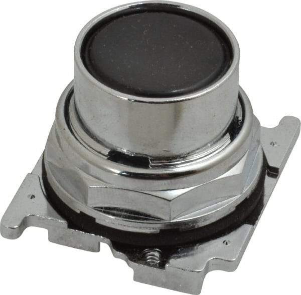 Eaton Cutler-Hammer - Flush Pushbutton Switch Operator - Black, Round Button, Nonilluminated - A1 Tooling