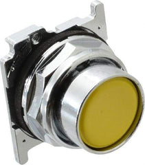 Eaton Cutler-Hammer - Flush Pushbutton Switch Operator - Yellow, Round Button, Nonilluminated - A1 Tooling