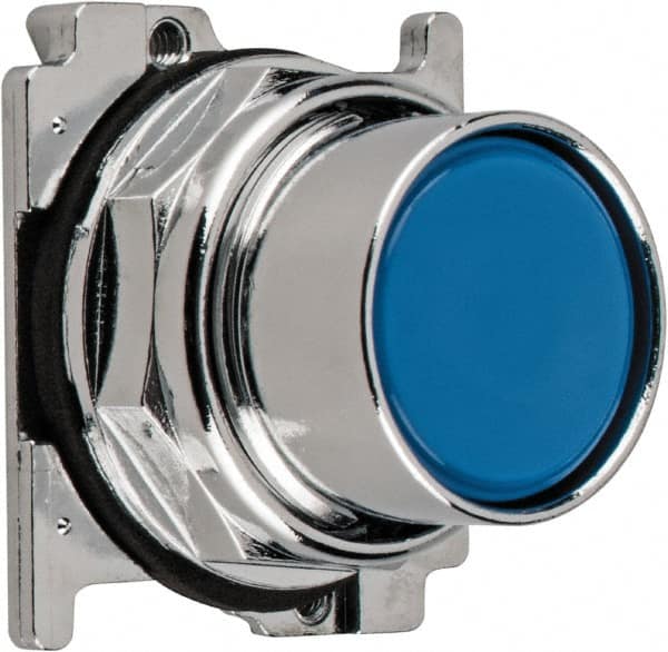 Eaton Cutler-Hammer - Flush Pushbutton Switch Operator - Blue, Round Button, Nonilluminated - A1 Tooling