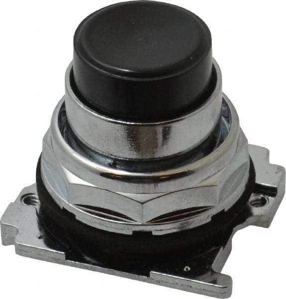 Eaton Cutler-Hammer - Extended Straight Pushbutton Switch Operator - Black, Round Button, Nonilluminated - A1 Tooling