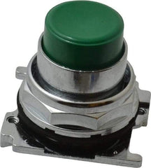 Eaton Cutler-Hammer - Extended Straight Pushbutton Switch Operator - Green, Round Button, Nonilluminated - A1 Tooling