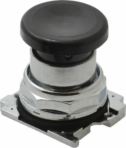 Eaton Cutler-Hammer - Extended Mushroom Head Pushbutton Switch Operator - Black, Round Button, Nonilluminated - A1 Tooling