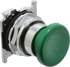 Eaton Cutler-Hammer - Extended Mushroom Head Pushbutton Switch Operator - Green, Round Button, Nonilluminated - A1 Tooling