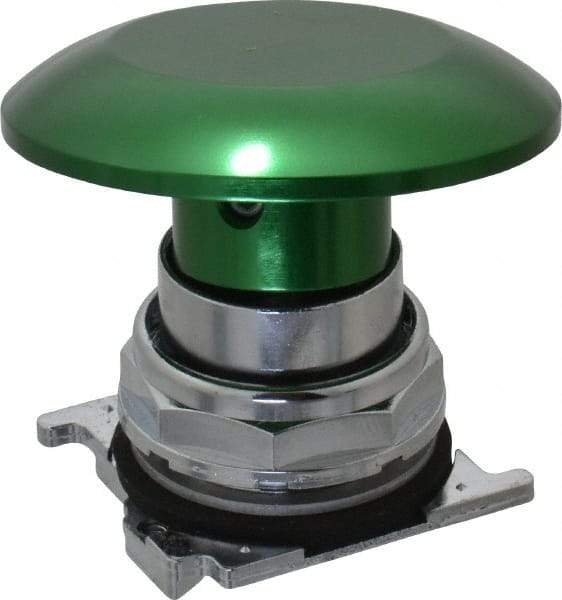 Eaton Cutler-Hammer - Extended Jumbo Mushroom Head Pushbutton Switch Operator - Green, Round Button, Nonilluminated - A1 Tooling