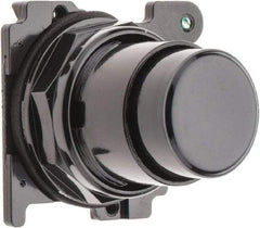 Eaton Cutler-Hammer - Extended Straight Pushbutton Switch Operator - Black, Round Button, Nonilluminated - A1 Tooling