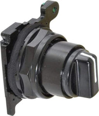 Eaton Cutler-Hammer - 30-1/2mm Mount Hole, 3 Position, Knob Operated, Selector Switch Only - Black, Maintained (MA), Corrosion Resistant, Oil and Watertight - A1 Tooling