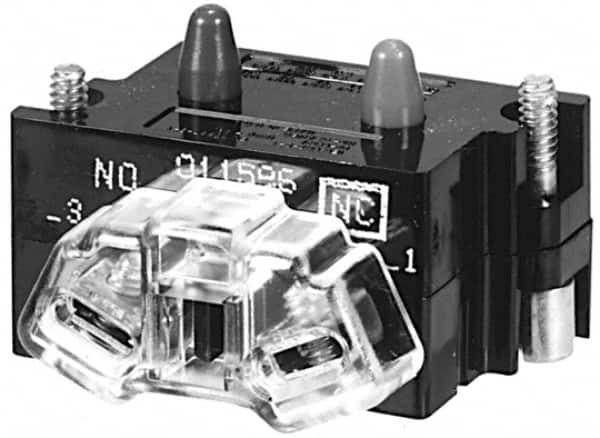 Eaton Cutler-Hammer - NC, 0.5 Amp, Electrical Switch Contact Block - 120 VAC/VDC, Pressure Terminal, 30-1/2mm Hole, For Use with E34 Operators, Standard 10250T - A1 Tooling