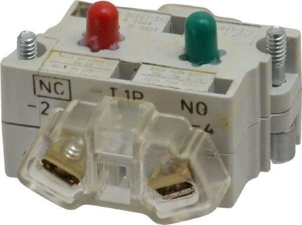 Eaton Cutler-Hammer - NO/NC, 0.5 Amp, Electrical Switch Contact Block - 120 VAC/VDC, Pressure Terminal, 30-1/2mm Hole, For Use with E34 Operators, Standard 10250T - A1 Tooling