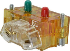 Eaton Cutler-Hammer - NO/NC, Electrical Switch Contact Block - 120 VAC/VDC, 30-1/2mm Hole, For Use with Cutler-Hammer 30mm Pushbuttons Switches - A1 Tooling