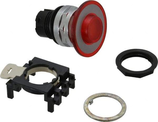 Eaton Cutler-Hammer - Pushbutton Switch Lens - Red, Round Button, Illuminated - A1 Tooling