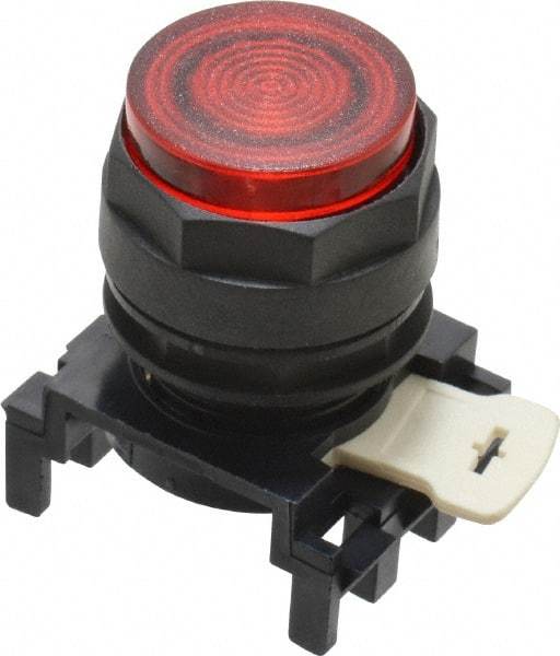 Eaton Cutler-Hammer - 25mm Mount Hole, Extended Straight, Pushbutton Switch Only - Round, Red Pushbutton, Illuminated, Momentary (MO) - A1 Tooling