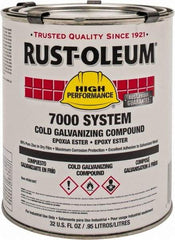 Rust-Oleum - 1 Qt Zinc Cold Galvanizing Compound - Comes in Pail - A1 Tooling