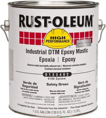 Rust-Oleum - 1 Gal Gloss Safety Green Epoxy Mastic - 100 to 225 Sq Ft/Gal Coverage, <340 g/L VOC Content, Direct to Metal - A1 Tooling