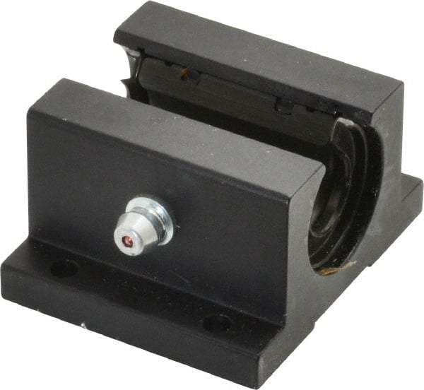 L.M76 - 0.5005" Inside Diam, Open Single Pillow Block Linear Bearing - 2" Overall Width - A1 Tooling