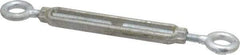 Made in USA - 800 Lb Load Limit, 5/16" Thread Diam, 4-1/2" Take Up, Steel Eye & Eye Turnbuckle - 9-9/16" Closed Length - A1 Tooling