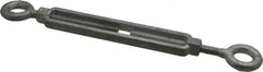 Made in USA - 1,200 Lb Load Limit, 3/8" Thread Diam, 6" Take Up, Steel Eye & Eye Turnbuckle - 11-7/8" Closed Length - A1 Tooling