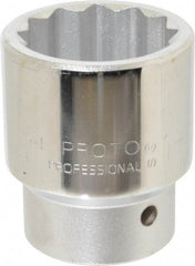 Proto - 1-11/16", 1" Drive, Standard Hand Socket - 12 Points, 3-1/4" OAL - A1 Tooling