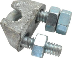 Value Collection - 3/16" Wire Rope U-Bolt Clip - Malleable Iron, Galvanized - A1 Tooling