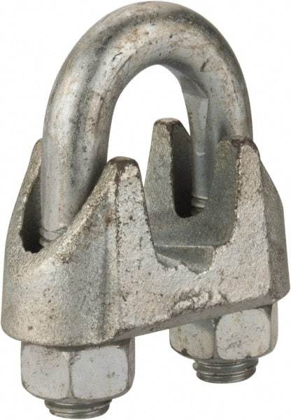 Value Collection - 7/8" Wire Rope U-Bolt Clip - Malleable Iron, Galvanized - A1 Tooling