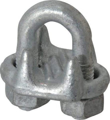 Value Collection - 1/2" Wire Rope U-Bolt Clip - Forged Steel, Galvanized - A1 Tooling