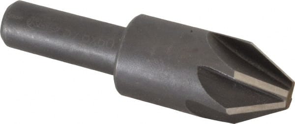 Keo - 5/8" Head Diam, 3/8" Shank Diam, 6 Flute 60° High Speed Steel Countersink - A1 Tooling