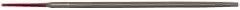 Simonds File - 6" Long, Second Cut, Round American-Pattern File - Double Cut, Tang - A1 Tooling