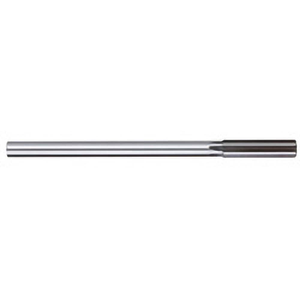 Chucking Reamer: 0.1835″ Dia, 4-1/2″ OAL, 1-1/8″ Flute Length, Straight Shank, High Speed Steel 6 Flute