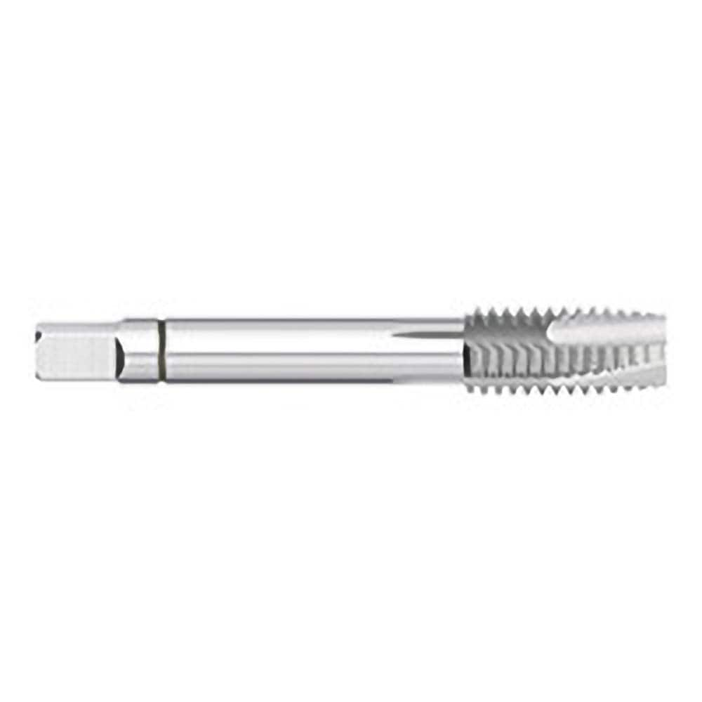 Spiral Point Tap: 3/8-16, UNC, 3 Flutes, Plug, 2B/3B, Powdered Metal, Uncoated 0.9″ Thread Length, 2-15/16″ OAL, Right Hand, H3, Series 772