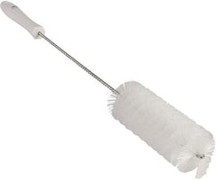 Vikan - 2" Diam Polyester Valve Brush - 19-5/8" OAL, 5-15/16" Head Length, Polypropylene & Stainless Steel Handle - A1 Tooling