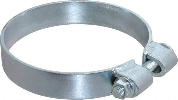 Made in USA - 5.17" ID, Steel Zinc Plated BCE Band Style Clamp - 0.12" Thick, 5" Hose - A1 Tooling