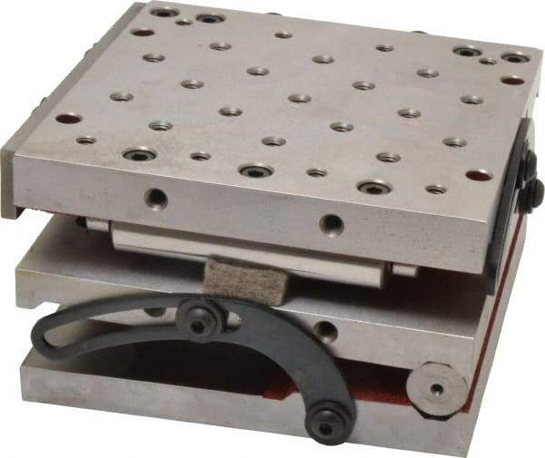 Suburban Tool - 6" Long x 6" Wide x 3-1/8" High, Compound Precision Steel Sine Plate - Square to within 0.0002", 0.0002 (C1), 0.0002 (C2)" Tolerance, 1/4-20 Hole - A1 Tooling