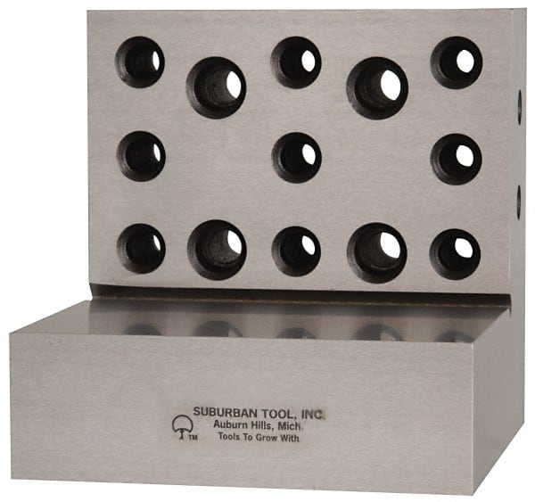 Suburban Tool - 4" Wide x 4" Deep x 4" High Steel Precision-Ground Angle Plate - A1 Tooling